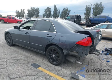 2007 Honda Accord 3.0 Lx из США, поврежденный, VIN 1HGCM66377A016112